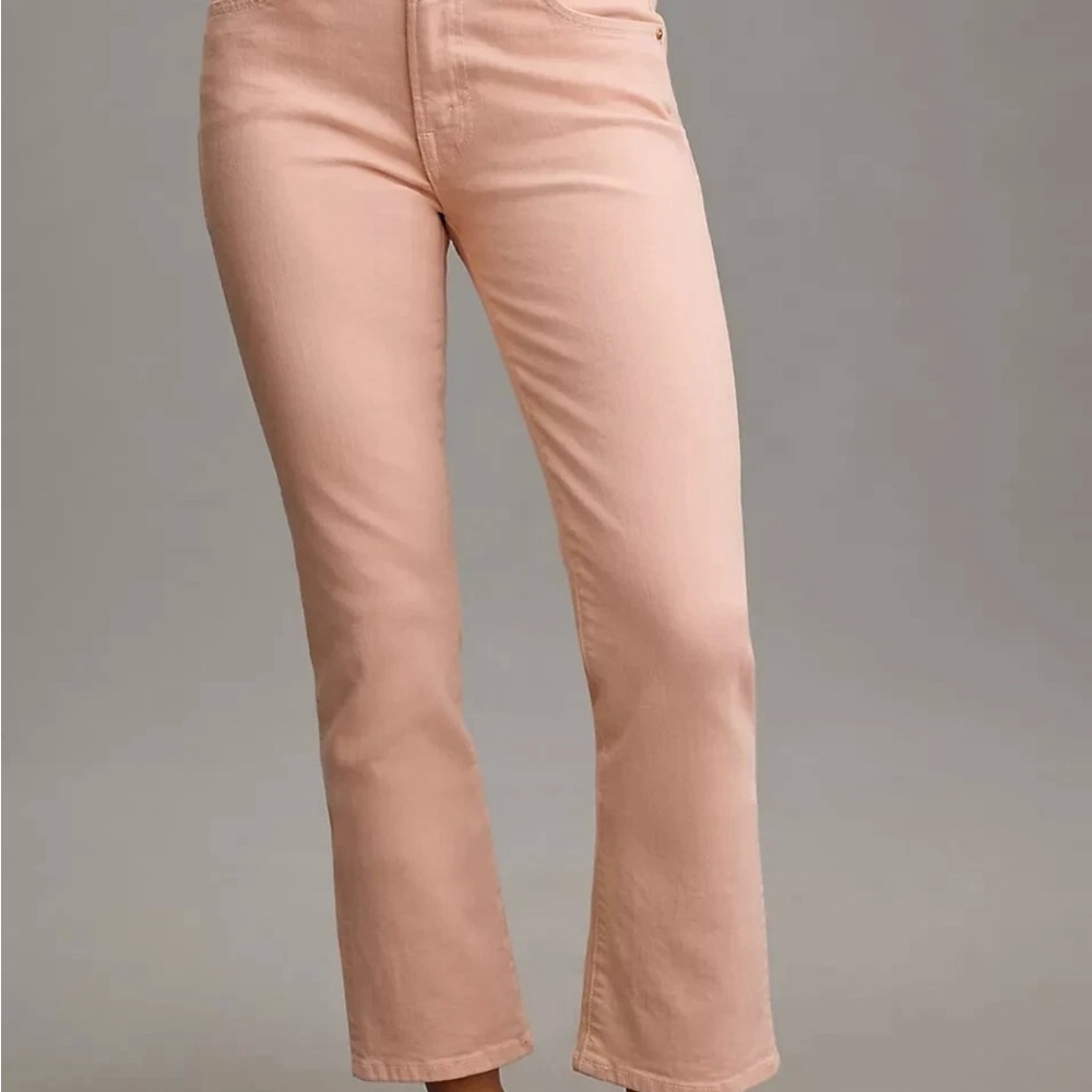 NWT MOTHER Inside Hover Jeans Peach Parfait Size 26 Fits Like a 25